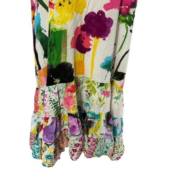 Jams World Womens Daiquiri Print Hattie Sundress Dress White Size Large - Picture 4 of 13